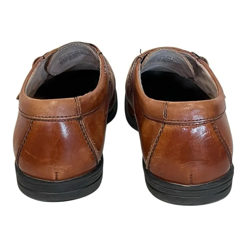 Florsheim Boys' Reveal Monk Jr Strap Cognac Leather Dress‎ Shoes 16541-221 12M